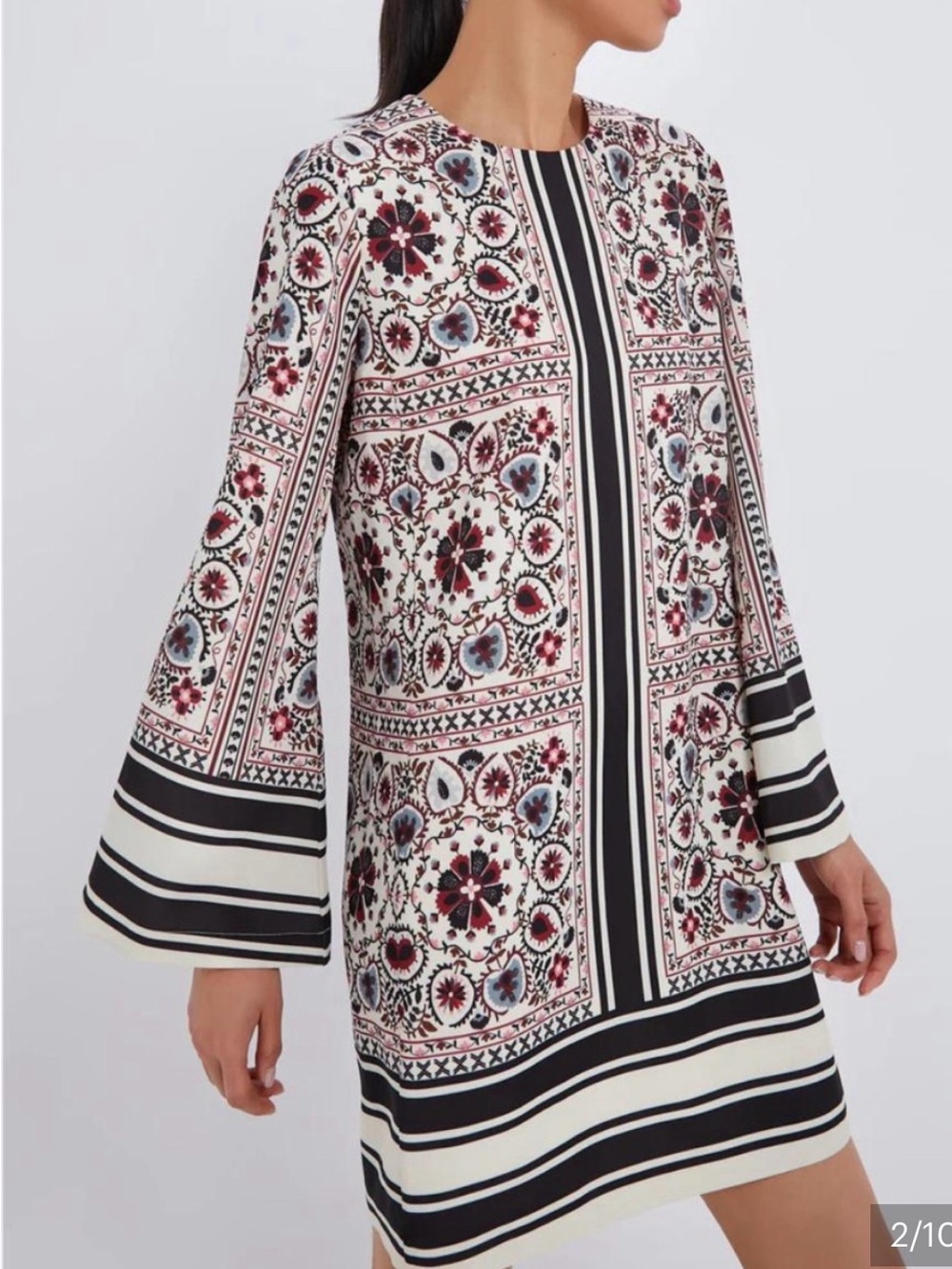 Tuckernuck Jamie Patchwork Floral Mini Shift Dress  NWT - Large